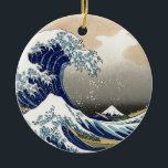 Die große Welle bei Kanagawa Keramikornament<br><div class="desc">Die große Welle bei Kanagawa</div>