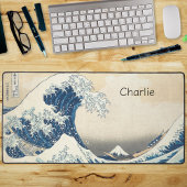 die große Welle Berg Fuji Malerei japanischen Kuns Schreibtischunterlage