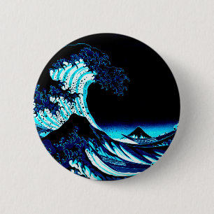 Die große Welle Button