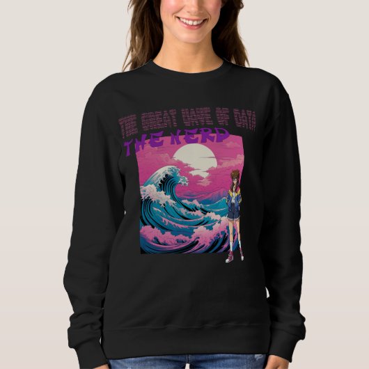 Die große Welle der Daten Sweatshirt (Vorderseite)