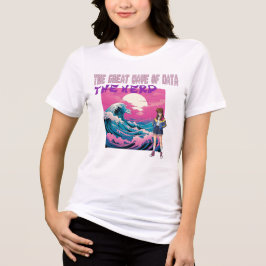 Die große Welle der Daten Tri-Blend Shirt