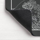 Die große Welle der Geduld (Gaman) auf Japanisch Mousepad (Ecke)