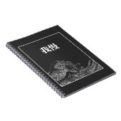 Die große Welle der Geduld (Gaman) auf Japanisch Notizblock (Rechte Seite)