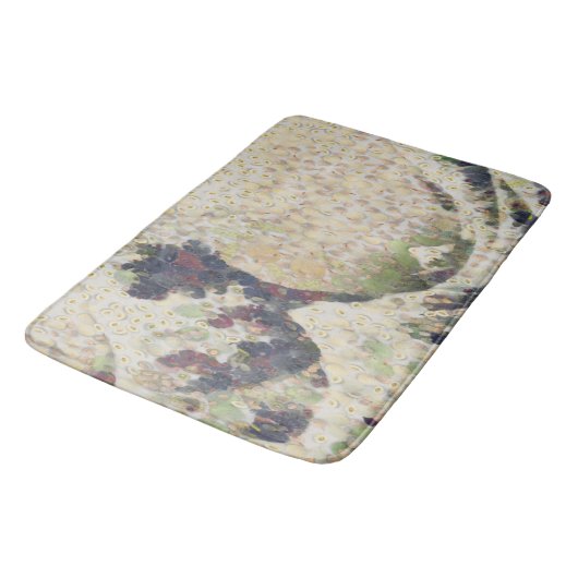 Die große Welle der Honeydew Melon Kunsthandwerk Badematte (Schrägansicht)