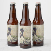 Die große Welle der Honeydew Melon Kunsthandwerk Bierflaschenetikett (Flaschen)