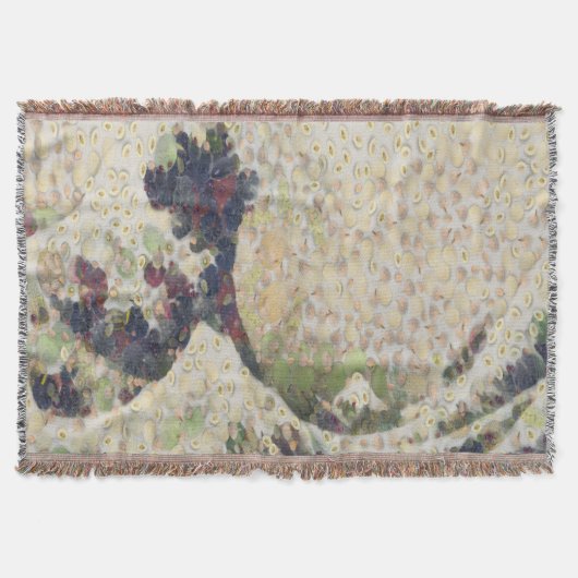 Die große Welle der Honeydew Melon Kunsthandwerk Decke (Vorderseite)