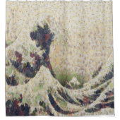 Die große Welle der Honeydew Melon Kunsthandwerk Duschvorhang (Vorderseite)