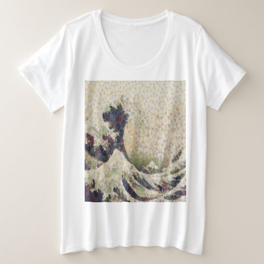 Die große Welle der Honeydew Melon Kunsthandwerk Größe T-Shirt (Design vorne)