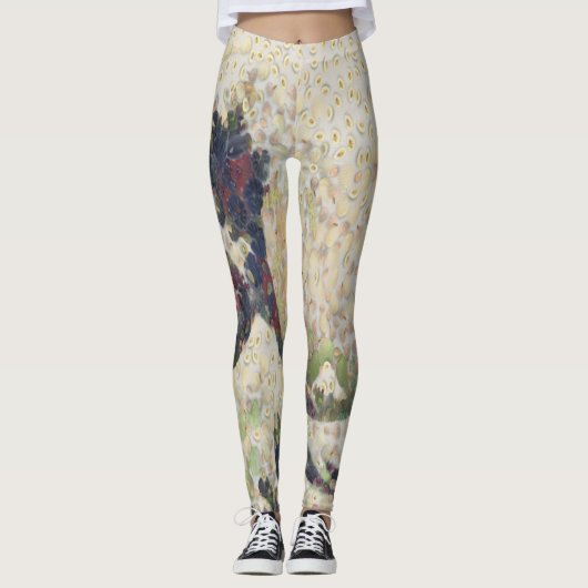 Die große Welle der Honeydew Melon Kunsthandwerk Leggings (Vorderseite)