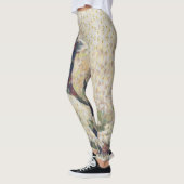 Die große Welle der Honeydew Melon Kunsthandwerk Leggings (Links)
