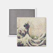 Die große Welle der Honeydew Melon Kunsthandwerk Magnet (Vorderseite/Rückseite)