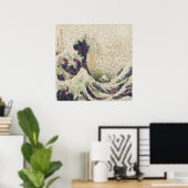 Die große Welle der Honeydew Melon Kunsthandwerk Poster (Heimbüro)