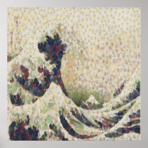 Die große Welle der Honeydew Melon Kunsthandwerk Poster