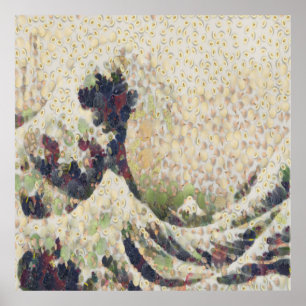 Die große Welle der Honeydew Melon Kunsthandwerk Poster