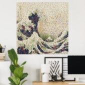 Die große Welle der Honeydew Melon Kunsthandwerk Poster (Heimbüro)