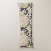 Die große Welle der Honeydew Melon Kunsthandwerk Seitenschläferkissen (Vorderseite Vertikal)