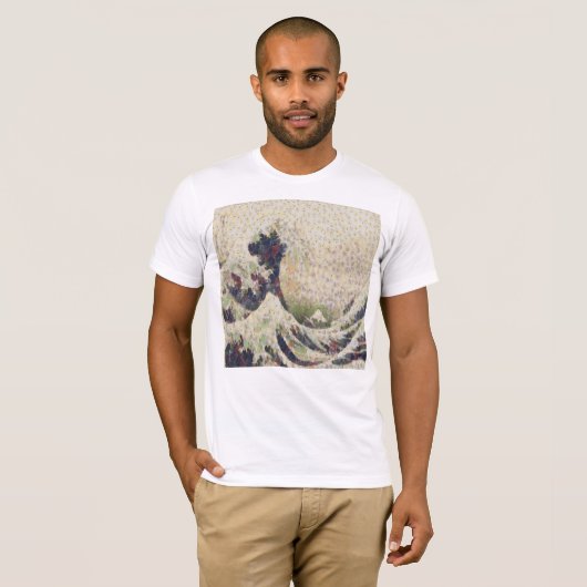 Die große Welle der Honeydew Melon Kunsthandwerk T-Shirt (Vorne ganz)