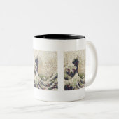 Die große Welle der Honeydew Melon Kunsthandwerk Zweifarbige Tasse (VorderseiteRechts)