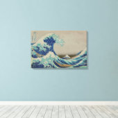 Die große Welle der japanischen Holzschnitt-Kunst  Leinwanddruck (Insitu (Holzboden))