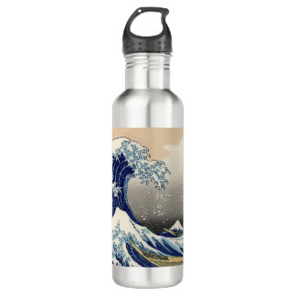 Die große Welle der japanischen Kunst von Kanagawa Trinkflasche