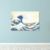 Die große Welle der japanischen Kunst vor Kanagawa Leinwanddruck (Insitu (Holzboden))