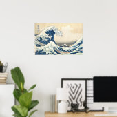 Die große Welle der japanischen Kunst vor Kanagawa Poster (Heimbüro)