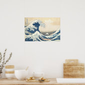 Die große Welle der japanischen Kunst vor Kanagawa Poster (Küche)