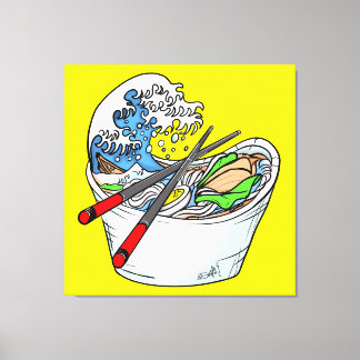 Die große Welle der Ramen Leinwanddruck
