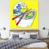 Die große Welle der Ramen Leinwanddruck (Insitu (Schlafzimmer))