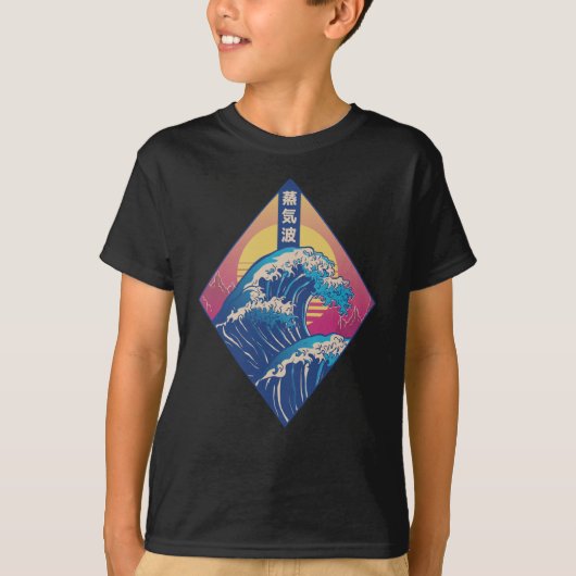 Die große Welle der Vaporwave T-Shirt (Vorderseite)