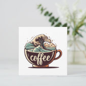 Die große Welle des Kaffees (Stehend Vorderseite)