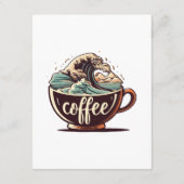 Die große Welle des Kaffees Begleitkarte (Rückseite)