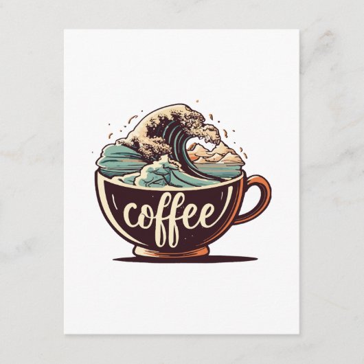 Die große Welle des Kaffees Begleitkarte (Vorderseite)