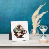 Die große Welle des Kaffees Fotoplatte (InSitu)