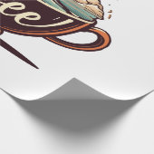Die große Welle des Kaffees Geschenkpapier (Ecke)