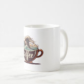 Die große Welle des Kaffees Kaffeetasse (VorderseiteRechts)