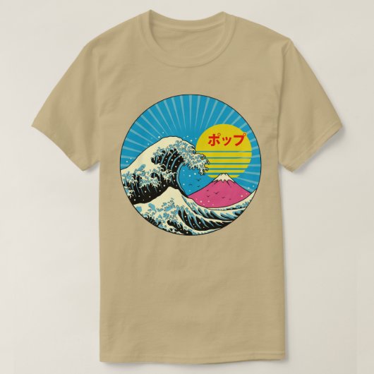 Die große Welle des Pops T-Shirt (Design vorne)
