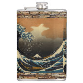 Die große Welle des Vintagen japanischen Künstlers Flachmann (Vorderseite)