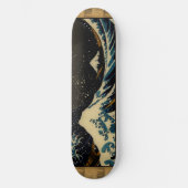 Die große Welle des Vintagen japanischen Künstlers Skateboard (Vorderseite)