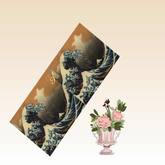 Die große Welle des Vintagen japanischen Künstlers Yogamatte