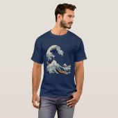Die große Welle durch Hokusai Grafik-T - Shirt (Vorne ganz)