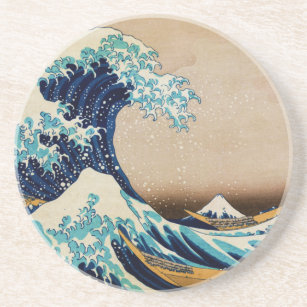 Die große Welle durch Hokusai Vintagen Japaner Getränkeuntersetzer