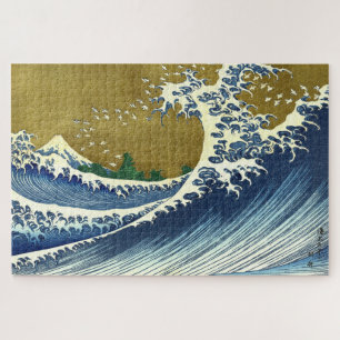 Die große Welle Farbe Hokusai Puzzle