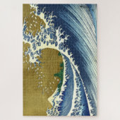 Die große Welle Farbe | Hokusai | Puzzle (Vertikal)