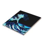 Die große Welle Fliese (Seite)