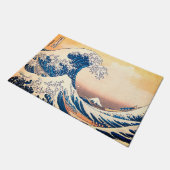 Die große Welle Fußmatte (Schrägansicht)