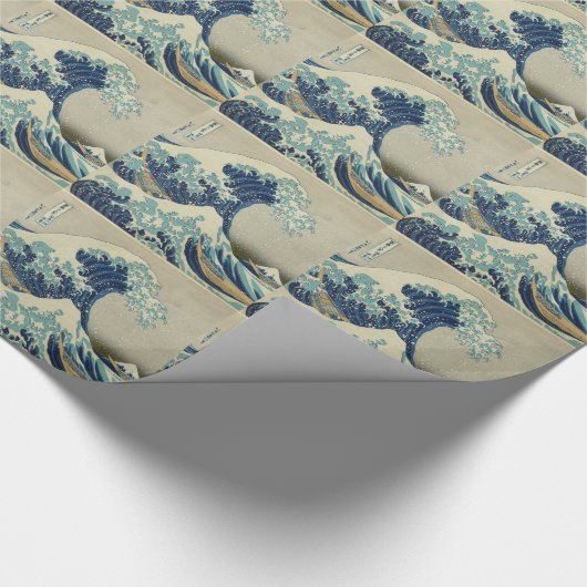 Die große Welle Geschenkpapier (Ecke)