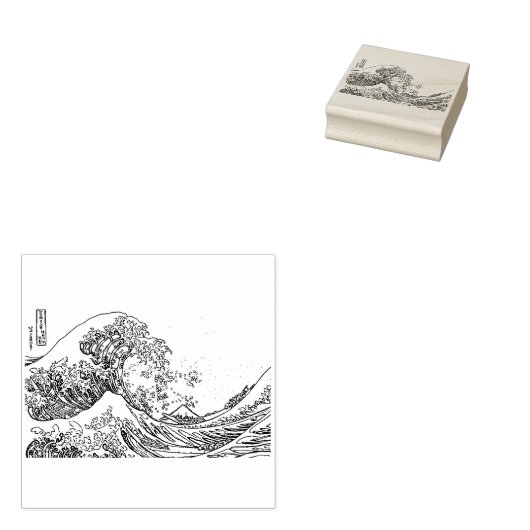 Die große Welle Gummistempel (Stempel)