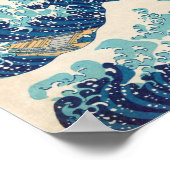 Die Große Welle in Kanagawa Original Reproduction Poster (Ecke)