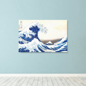 Die Große Welle in Kanagawa von Katsushika Hokusai Leinwanddruck (Insitu (Holzboden))